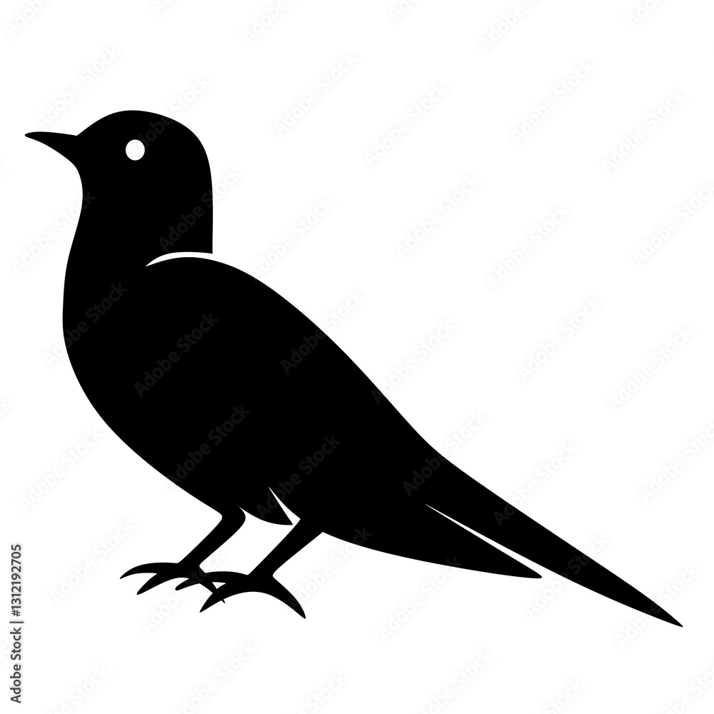 Fototapeta premium bird silhouette vector. animal vector