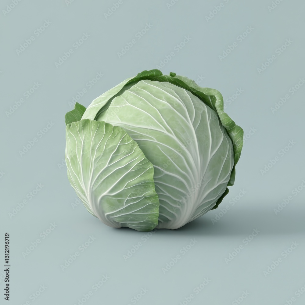 Fototapeta premium Fresh head of cabbage