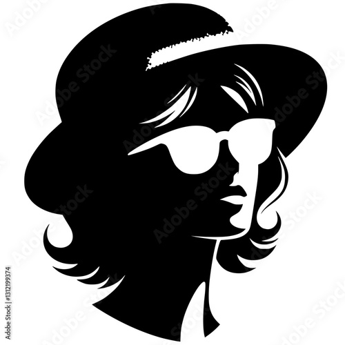 Pop woman silhouette