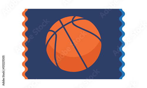 Ball for Basketball. Basketball design. Game Day. Basketball playoff in March. Sport party in United States. Final games of season tournament. Professional team championship. Sport poster. Vector