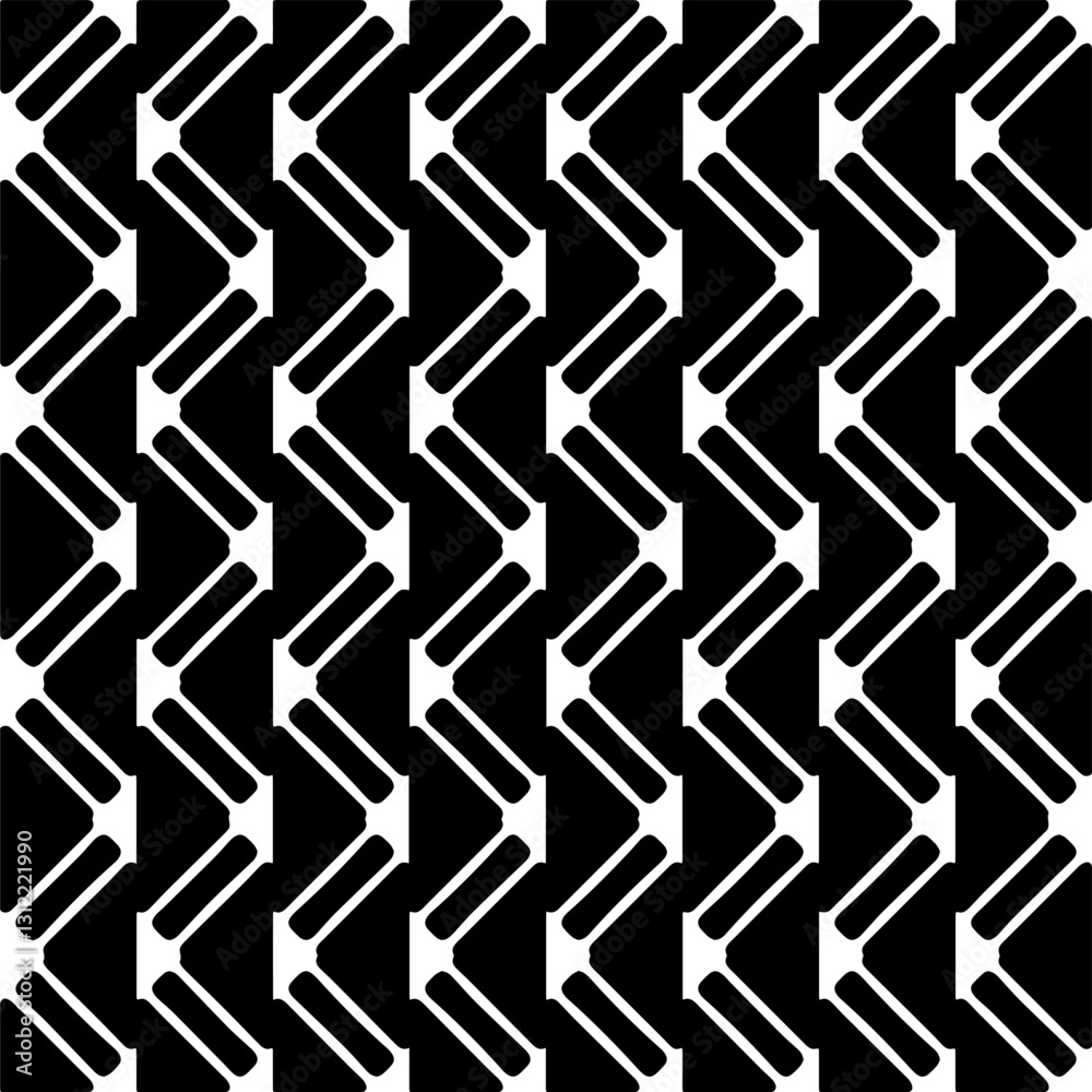 Black and white seamless pattern with abstract shapes. Repeat pattern for fashion, textile design, on wall paper, wrapping paper, fabrics and home decor. Black and white seamless pattern with abstract shapes. Repeat pattern for fashion, textile design, on wall paper, wrapping paper, fabrics and home decor.