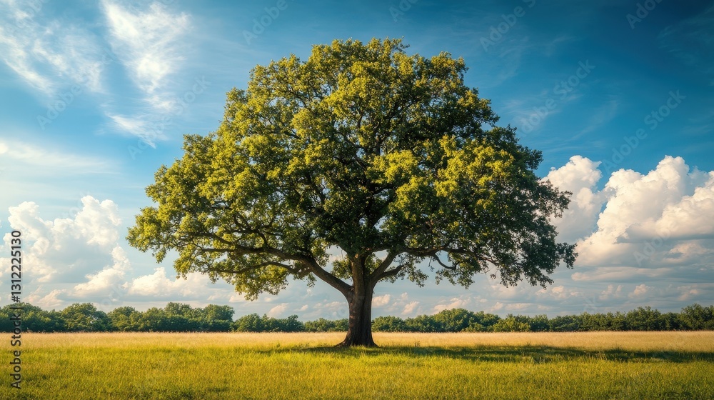 A serene grassy field under a rich azure sky dotted with soft, billowy clouds. Verdant blades of grass sway gently, inviting tranquility and peace A serene grassy field under a rich azure sky dotted with soft, billowy clouds. Verdant blades of grass sway gently, inviting tranquility and peace