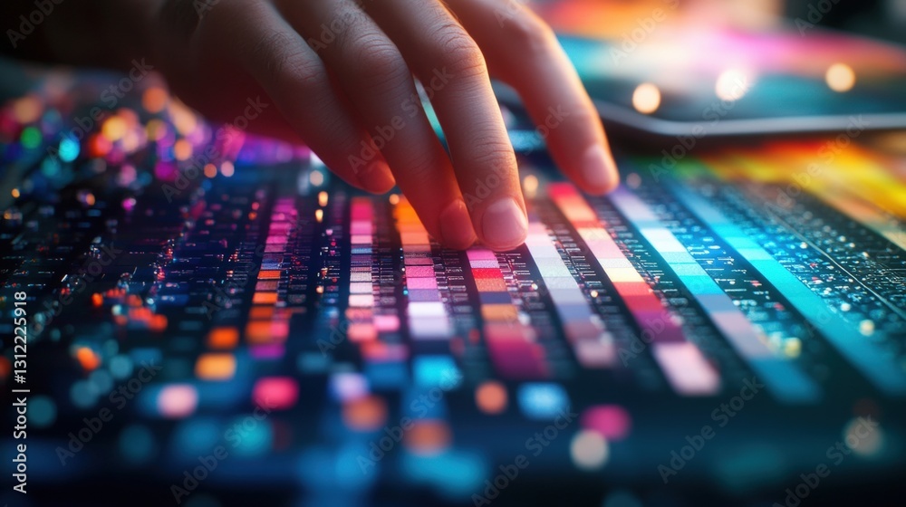 Individual actively typing on a laptop in a comfortable setting, representing work, study, and productivity Individual actively typing on a laptop in a comfortable setting, representing work, study, and productivity
