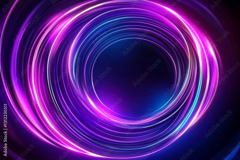 Vibrant abstract design featuring neon circles. Vibrant abstract design featuring neon circles.