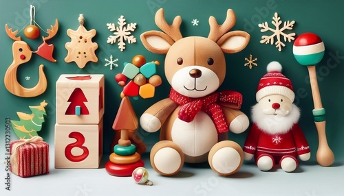 snowman and christmas tree