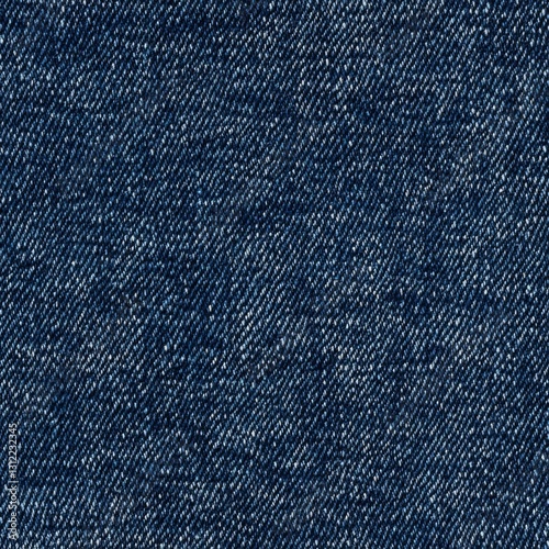 Blue denim fabric texture close-up with detailed weave pattern