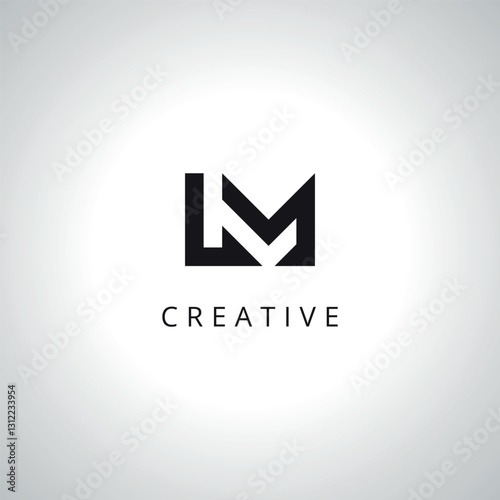 Abstract LM ML Logo Template With Vector Eps.