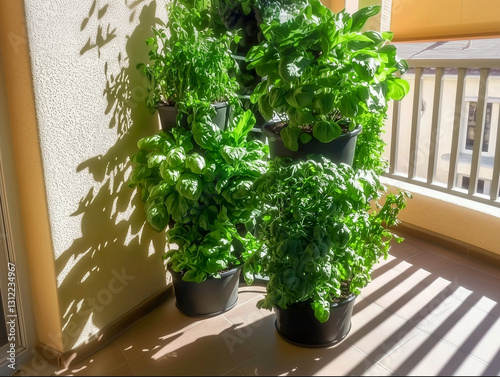 Lush balcony gardens, rooft...