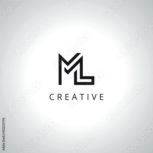 Abstract ML LM Logo Template With Vector Eps.