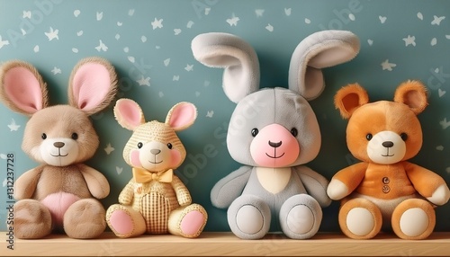 easter bunnies and eggs