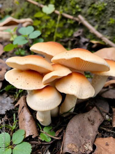 Edible mushrooms with excellent taste, Calocybe gambosa photo