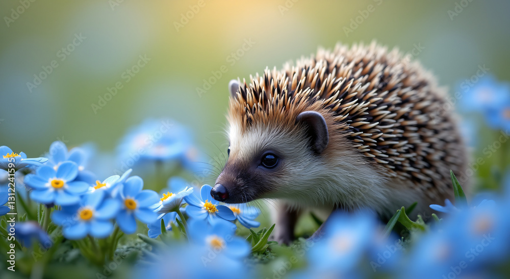 Fototapeta premium hedgehog in the grass