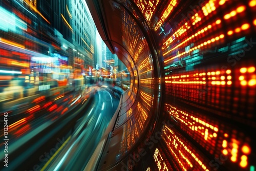 Illustrative concept of high-frequency trading