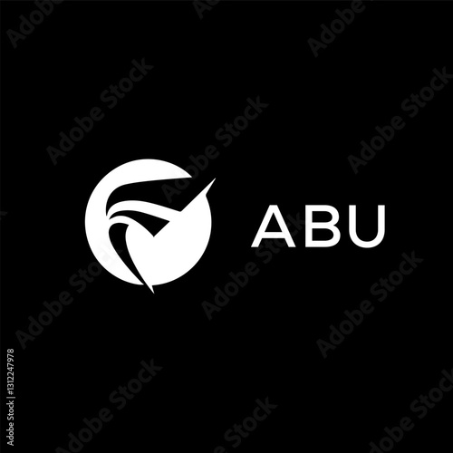 ABU  Letter Initial Logo Design Template Vector Illustration