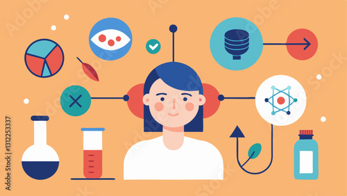 These descriptions can be used to create a series of educational and visually appealing vector illustrations that highlight the benefits of nanotechnology in skincare.