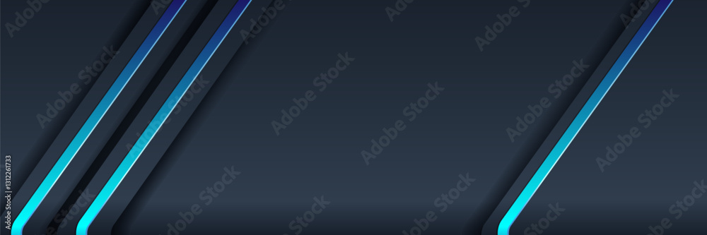 Fototapeta premium Abstract dark blue lines background design