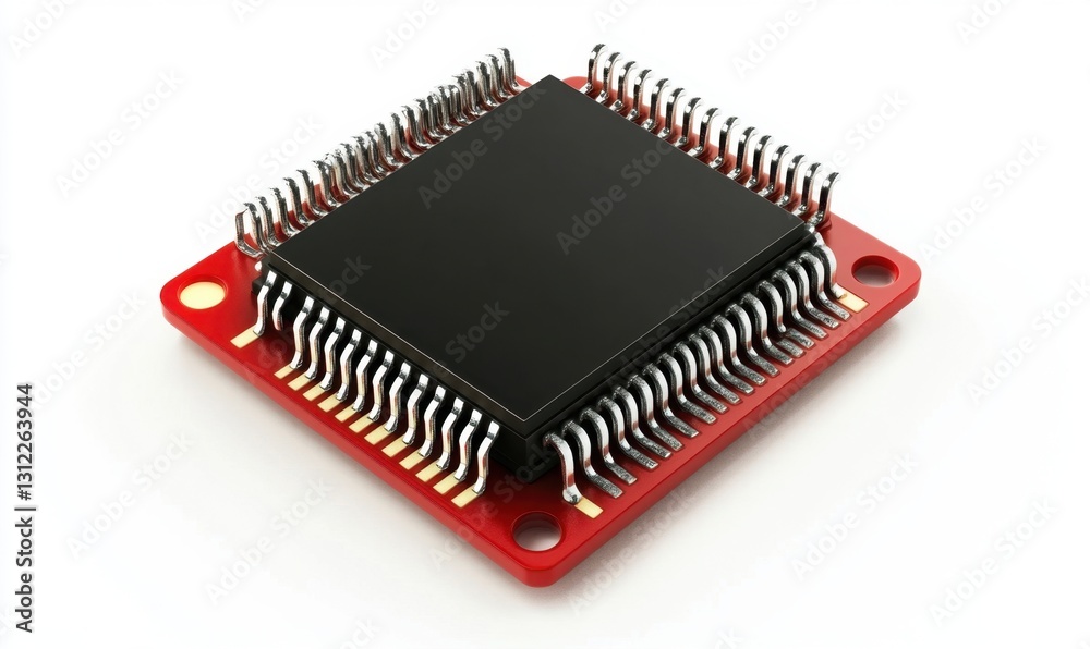 CPU Chip on Circuit Board, Technology Background, Computing Power CPU Chip on Circuit Board, Technology Background, Computing Power