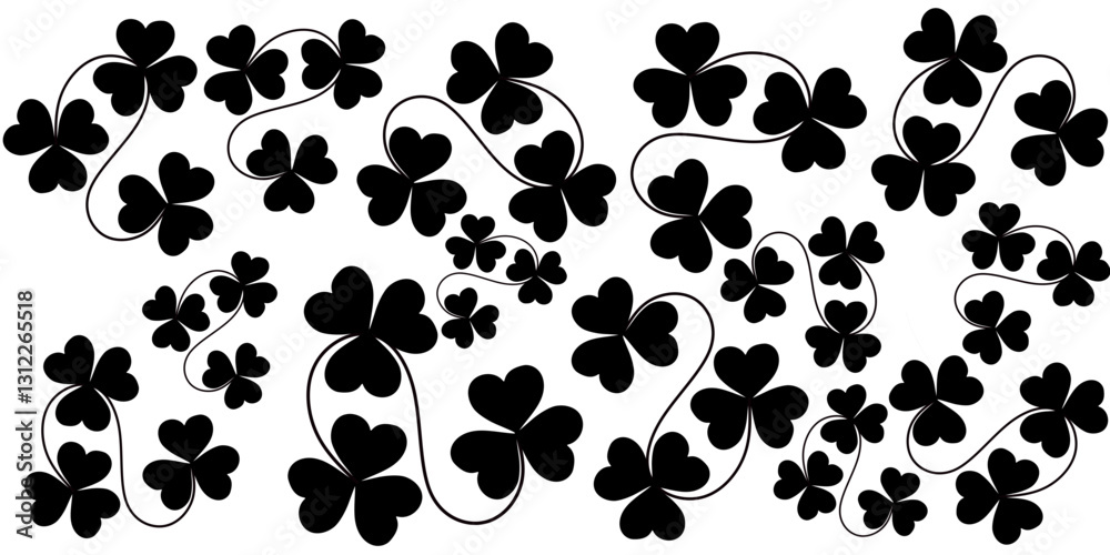 Fototapeta premium Silhouette of Clover