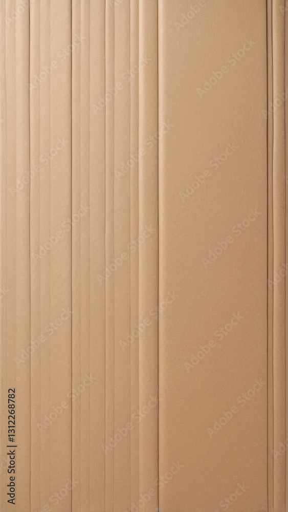 Eco friendly corrugated cardboard material for recycling and packaging solutions, textured background