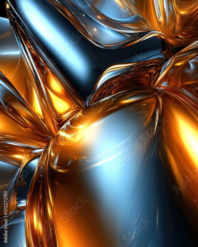 A high-resolution close-up of an abstract golden swirl on a black background, evoking a sense of luxury and refinement. 
