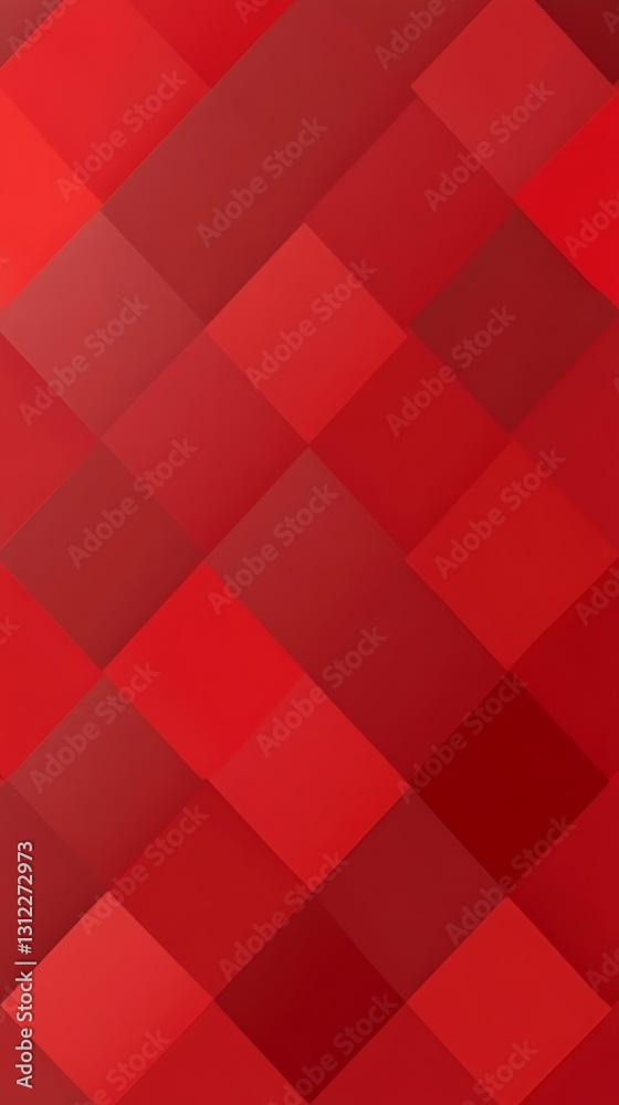 Monochromatic Red Diamond Mosaic, Abstract Seamless Background Image Monochromatic Red Diamond Mosaic, Abstract Seamless Background Image