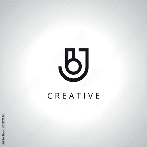 Initial JB BJ Logo Template With Vector Eps.