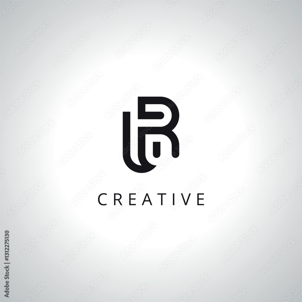 Initial UR RU Logo Template With Vector Eps. Initial UR RU Logo Template With Vector Eps.