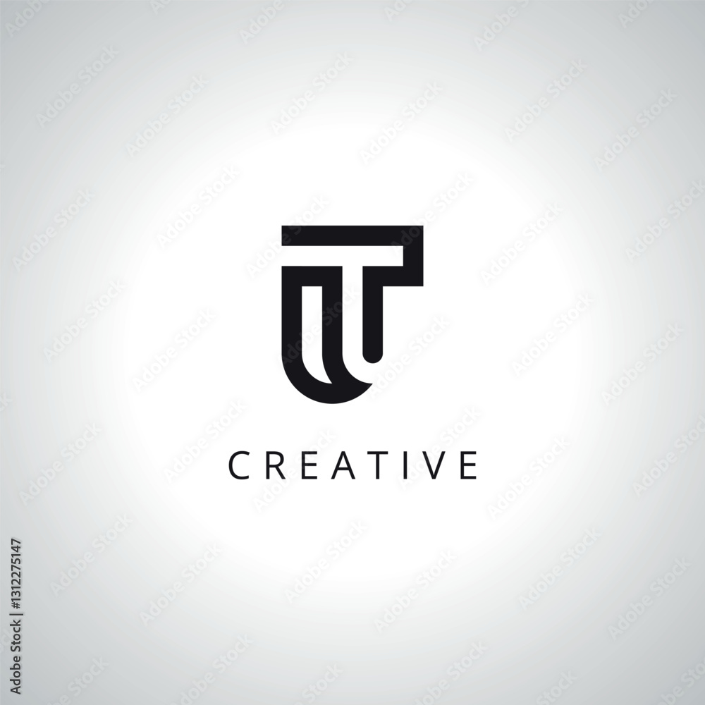 Initial UT TU Logo Template With Vector Eps. Initial UT TU Logo Template With Vector Eps.