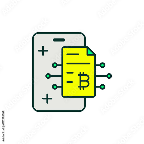 Digital Wallet Icon in Colors for Secure Crypto Storage and DeFi Management.