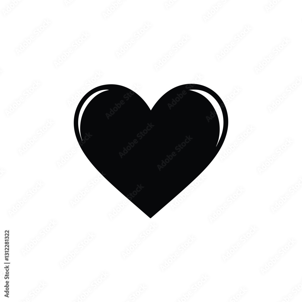 Minimalist Abstract Heart Icon A Sleek and Elegant Design Minimalist Abstract Heart Icon A Sleek and Elegant Design