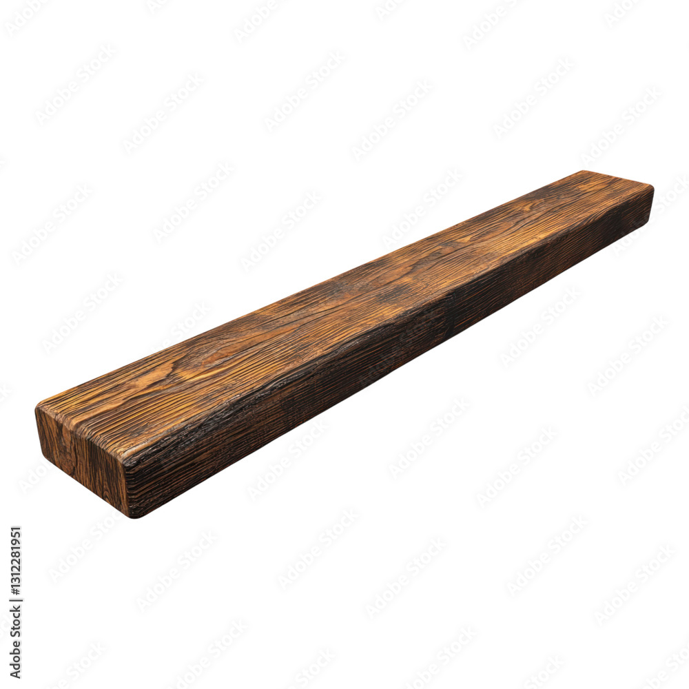 Brown wooden Bar isolated on transparent background Brown wooden Bar isolated on transparent background