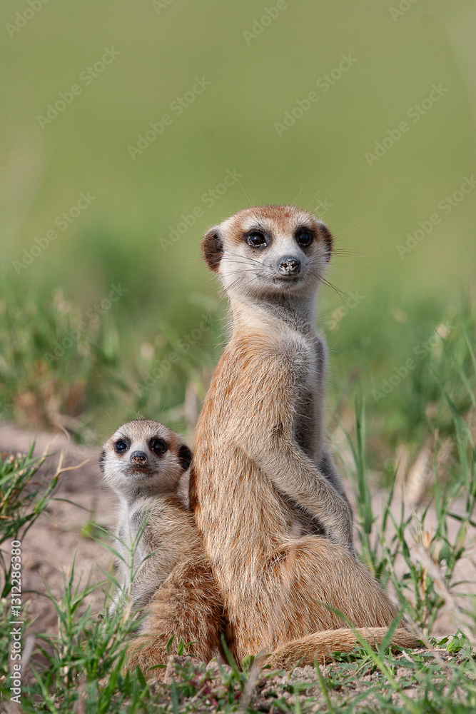 Fototapeta premium suricate et petit