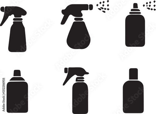 isolated spray Vector,spray Silhouette,spray icon set