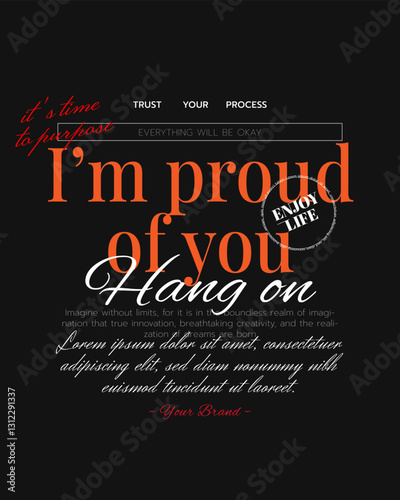 Streetwear quotes design, self-improvement, motivation, urban fashion, typography, aesthetic, trendy design, t-shirt graphic, branding