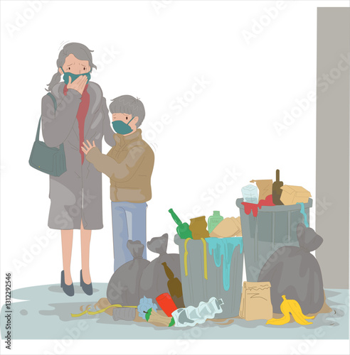 Garbage bags getting bad smell to people