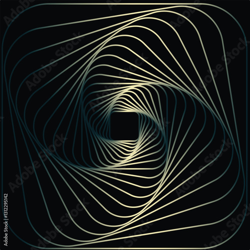 Abstract wavy, waving, billowy and squiggly lines hand drawn.  Line art  illustration wavy background. Ink painting style composition for decoration.