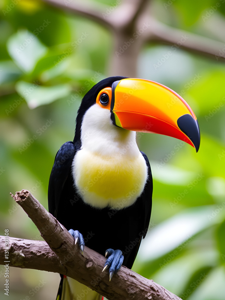 Fototapeta premium White throated Toucan