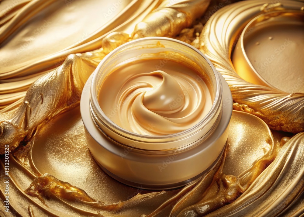 Golden Beige Cream Texture, Cosmetic Background, Double Exposure Photography, Closeup Smeared Cream, Beauty Product, Luxury Skincare Golden Beige Cream Texture, Cosmetic Background, Double Exposure Photography, Closeup Smeared Cream, Beauty Product, Luxury Skincare