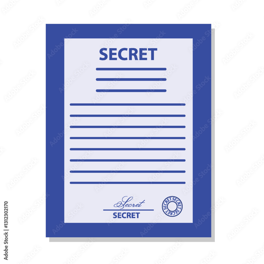 Classified secret document vector illustration design background Classified secret document vector illustration design background