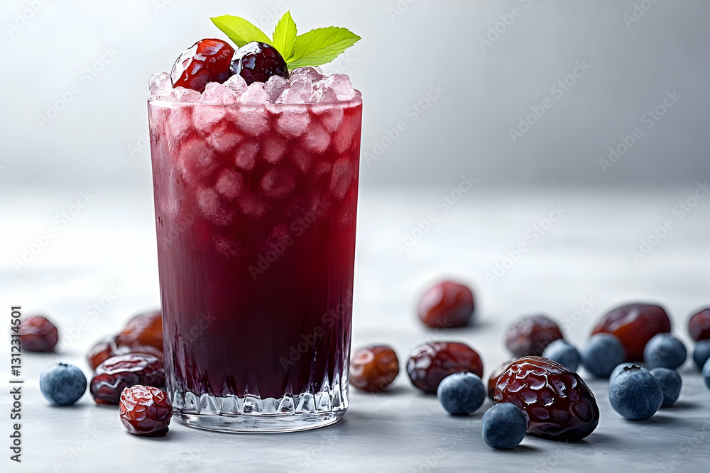 custom made wallpaper toronto digitalIced date & blueberry drink