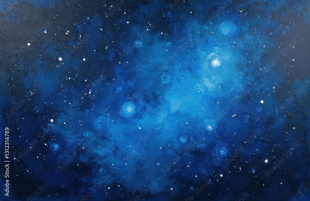 Deep blue starry night abstract with thick paint texture. Modern contemporary art with Impasto oil painting on canvas. Social media creative backdrop. Brushwork with dynamic brush strokes. Deep blue starry night abstract with thick paint texture. Modern contemporary art with Impasto oil painting on canvas. Social media creative backdrop. Brushwork with dynamic brush strokes.