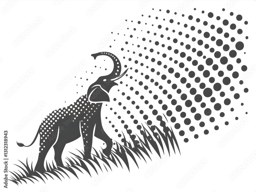 Fototapeta premium vector illustration of a zebra