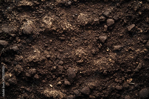 Wallpaper Mural Rich dark soil texture providing a natural backdrop for gardening and farming projects : Generative AI Torontodigital.ca