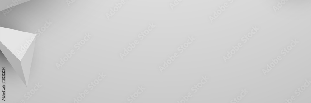 Abstract gray geometric background, 3D design, minimal style, website banner Abstract gray geometric background, 3D design, minimal style, website banner