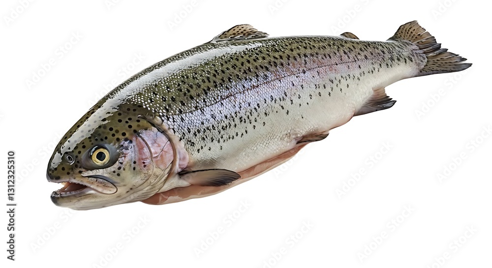 Whole Fresh Trout Isolated on White Background – Floating with Spotlight Effect for Mental Wellness and Mental Health
Whole Fresh Trout Isolated on White Background – Floating with Spotlight Effect for Mental Wellness and Mental Health