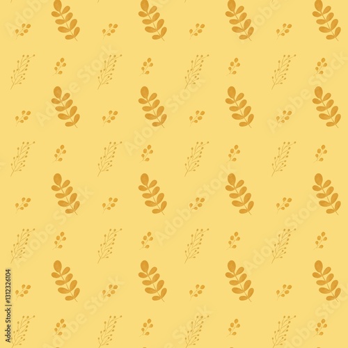 Obraz na płótnie Leaves seamless pattern on background. w salonie