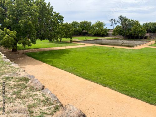 Vast complex of Vattakottai Fort which is a majestic fort constructed during the reign of the erstwhile kingdom of Travancore, Kanyakumari district, Tamil Nadu