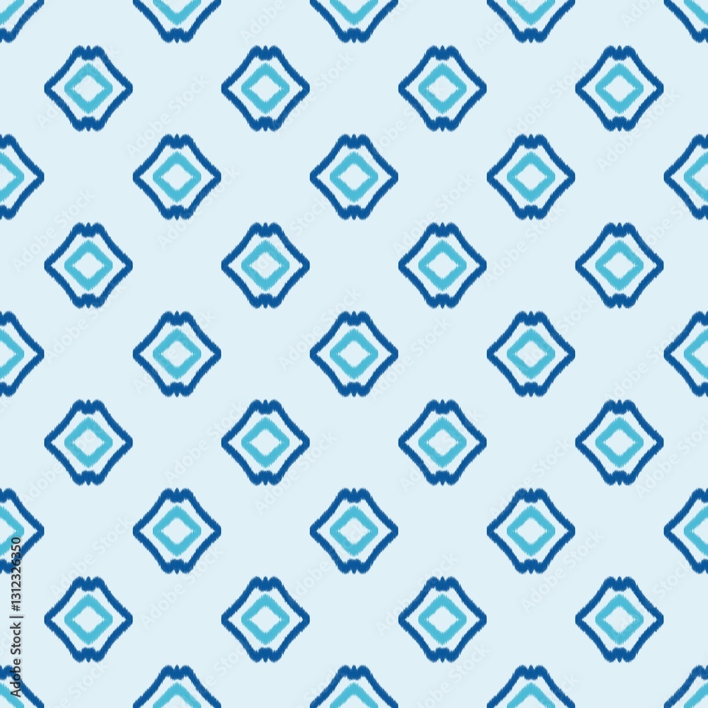 Ikat ethnic traditional seamless pattern on background.
