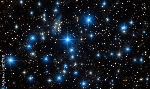 Wallpaper Mural Stunning starry night sky with bright stars illuminated against dark background creating a cosmic visual masterpiece : Generative AI Torontodigital.ca