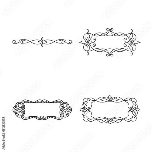 set of decorative frames